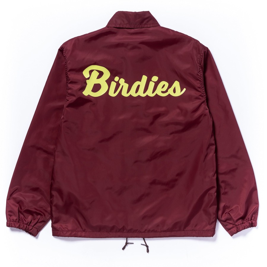 Joe McCoy Nylon Coach Jacket / Birdies Burgundy Wholesale