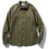 The Real McCoy's N-3 Utility Shirt L/S (Plain) 215 Olive Clearance