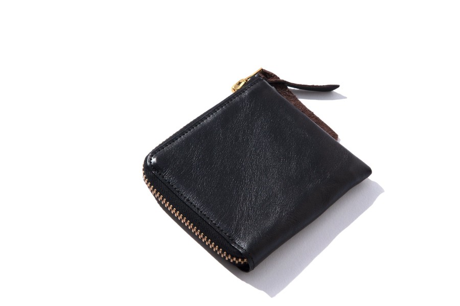 The Real McCoy's Mccoy'S Horsehide Wallet Black Online