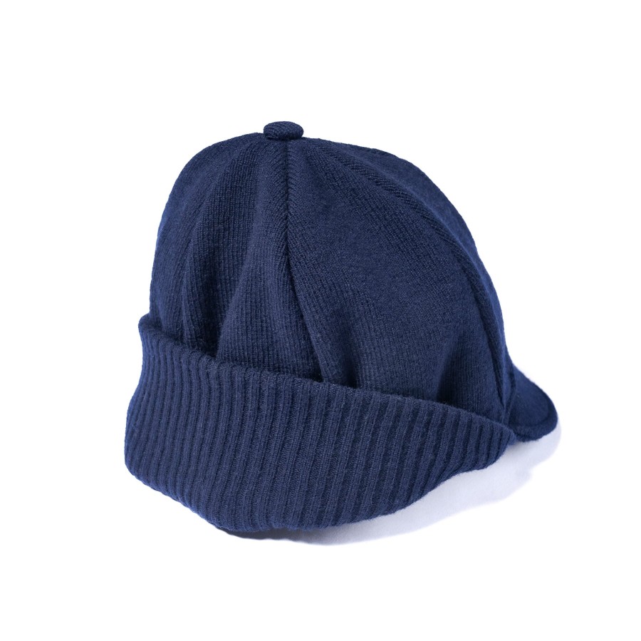 Joe McCoy Wool Rowing Knit Cap Navy Clearance