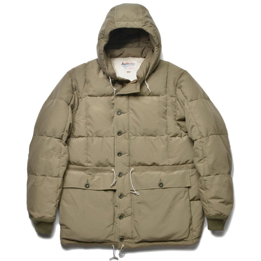 Joe McCoy Cotton/Nylon Hooded Down Jacket 150 Olive Best