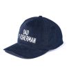 Joe McCoy Five Panel Corduroy Cap / #1 Fishing Dad Navy Clearance