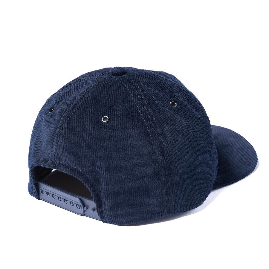 Joe McCoy Five Panel Corduroy Cap / #1 Fishing Dad Navy Clearance