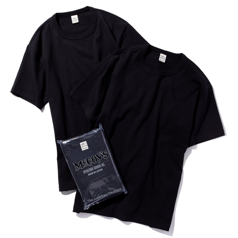 Joe McCoy Mccoy'S 2Pcs Pack Tee 030 Black New