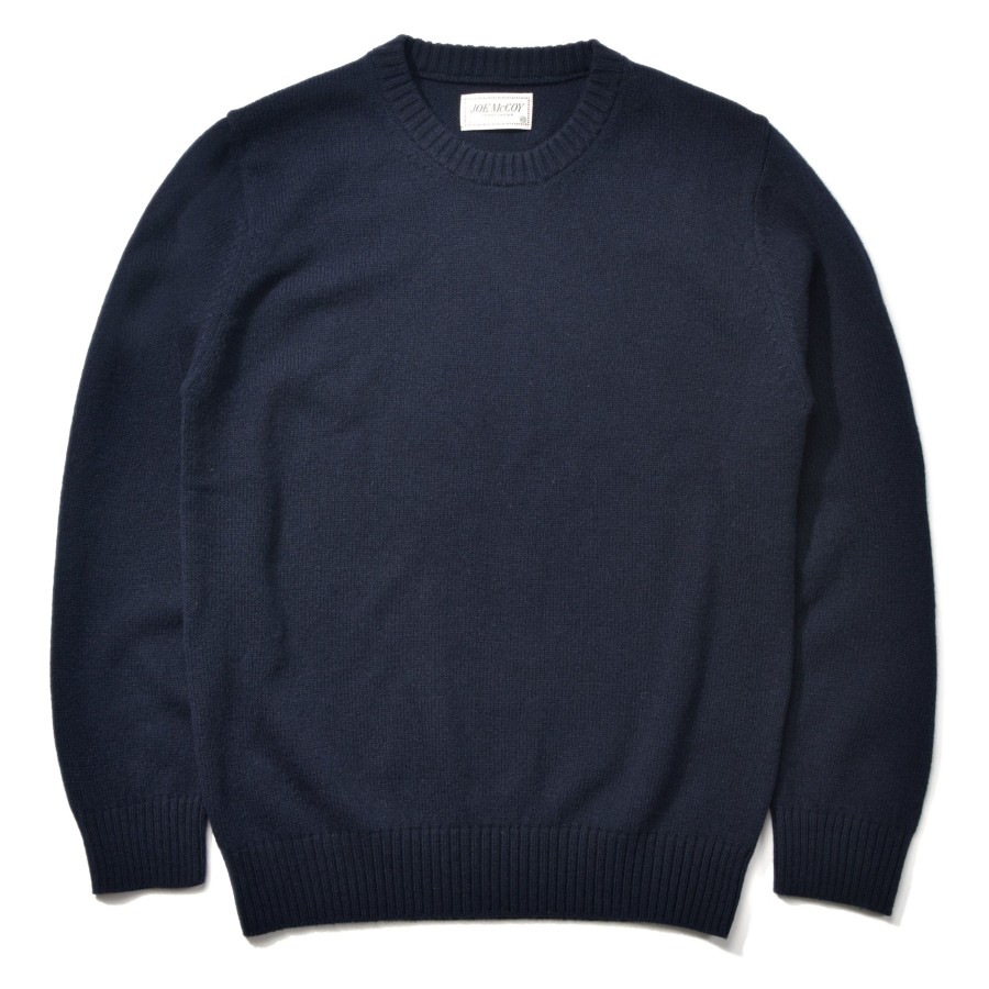 Joe McCoy Wool Crewneck Sweater 140 Navy Hot