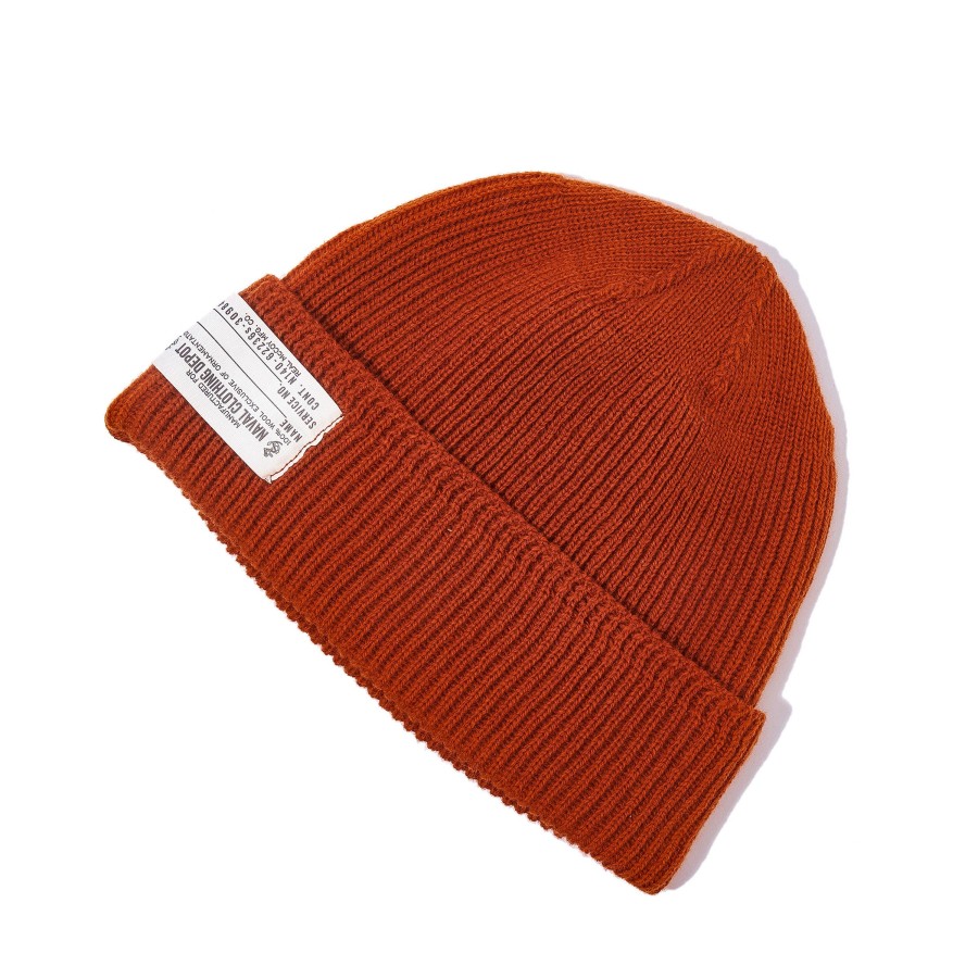 The Real McCoy's Civilian Wool Watch Cap Orange Wholesale