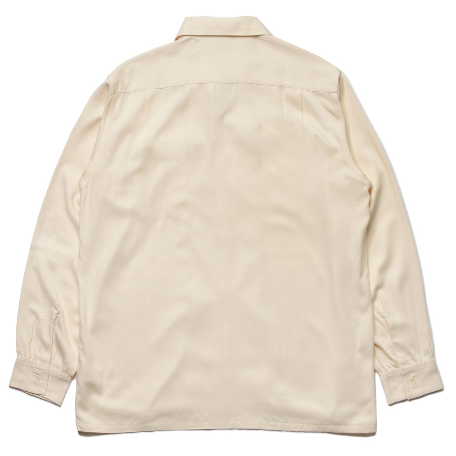 Joe McCoy Open Collar Rayon Shirt (Ss22) 012 Ecru Best