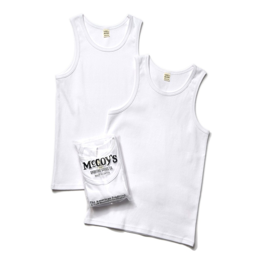 Joe McCoy Mccoy'S 2Pcs Pack Undershirt 010 White Wholesale