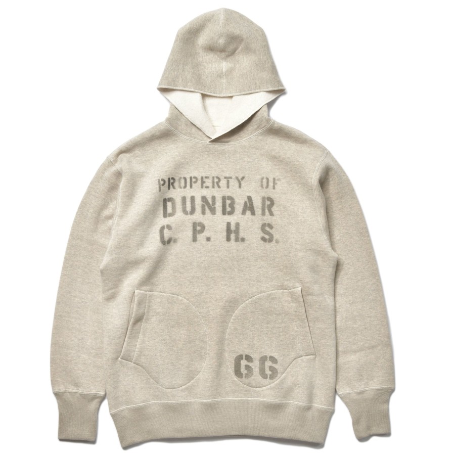 Joe McCoy Hooded Sweatshirt / Dunbar Stencil 013 Oatmeal New