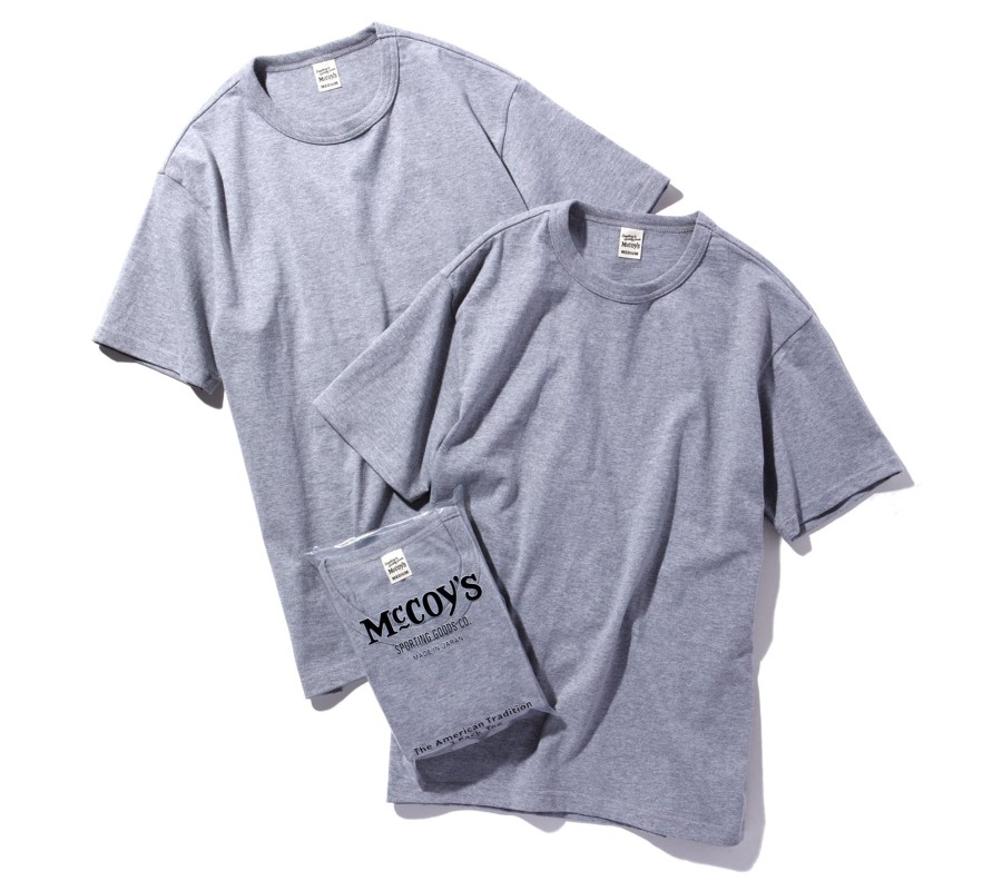 Joe McCoy Mccoy'S 2Pcs Pack Tee 020 Grey New