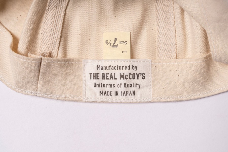 The Real McCoy's A-3 Cap / White Hbt Ecru Hot