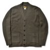 Joe McCoy Wool Cashmere Cardigan Olive Best