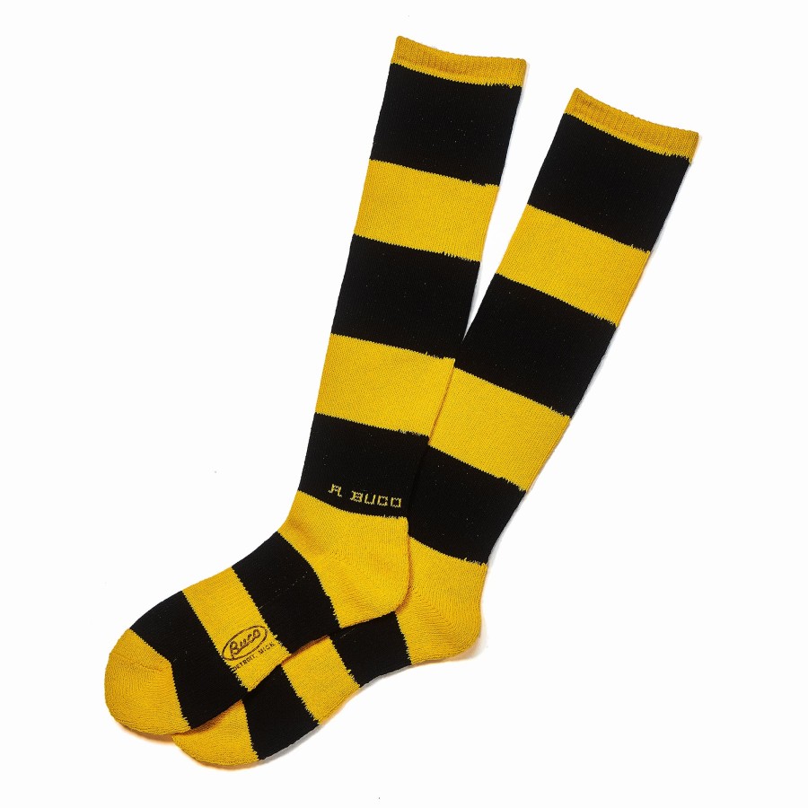 Buco Buco Striped Action Socks Yellow/Black Online