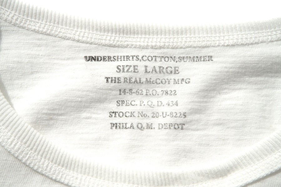 Joe McCoy Undershirts, Cotton, Summer 010 White Hot