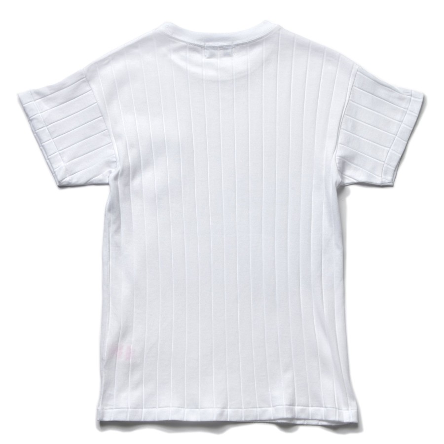 Joe McCoy Cotton Ribbed Pocket Tee 011 Milk Wholesale