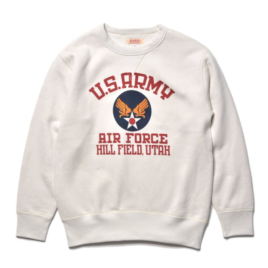 The Real McCoy's Military Print Sweatshirt / Usaf Hill Field Milk Best