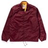 Joe McCoy Nylon Cotton Lined Coach Jacket Burgundy Wholesale