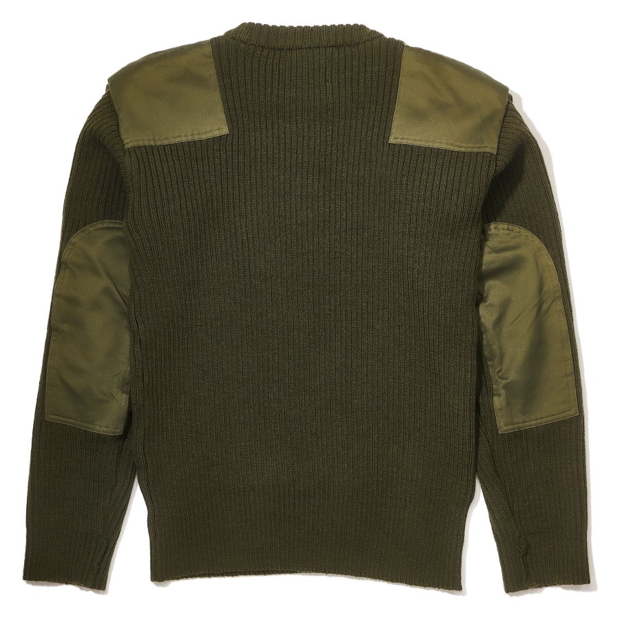 The Real McCoy's Sweater, Service Wool Olive New