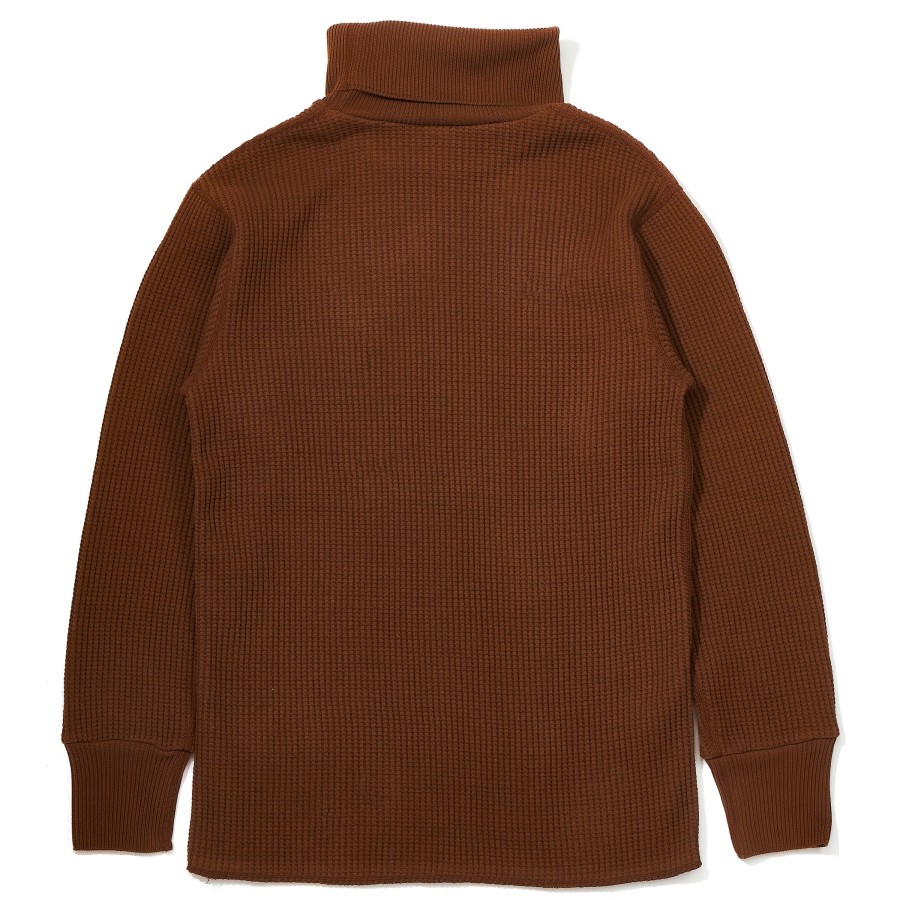 Joe McCoy High Neck Thermal Shirt Brown Wholesale