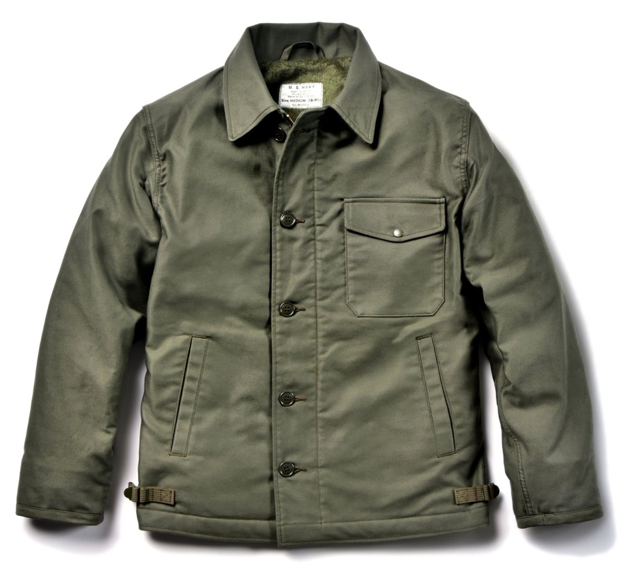 The Real McCoy's U.S.N. A-2 Deck Jacket Real Mccoy Mfg. Olive Hot