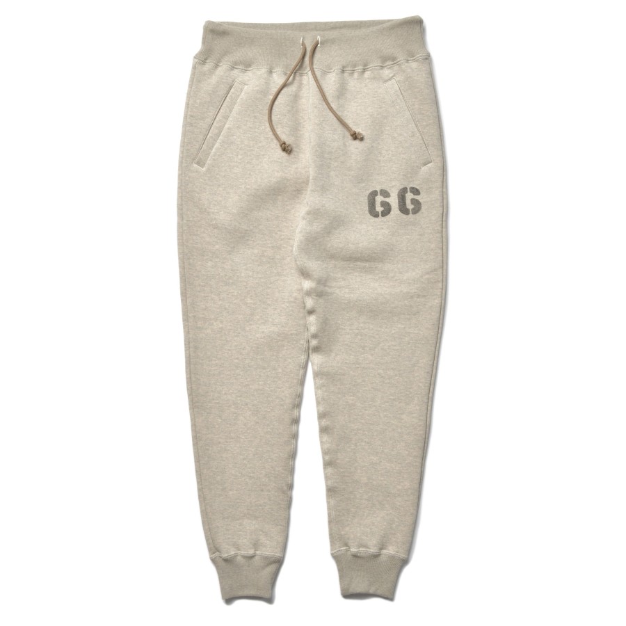 Joe McCoy Ribbed Sweatpants / Dunbar Stencil 013 Oatmeal New