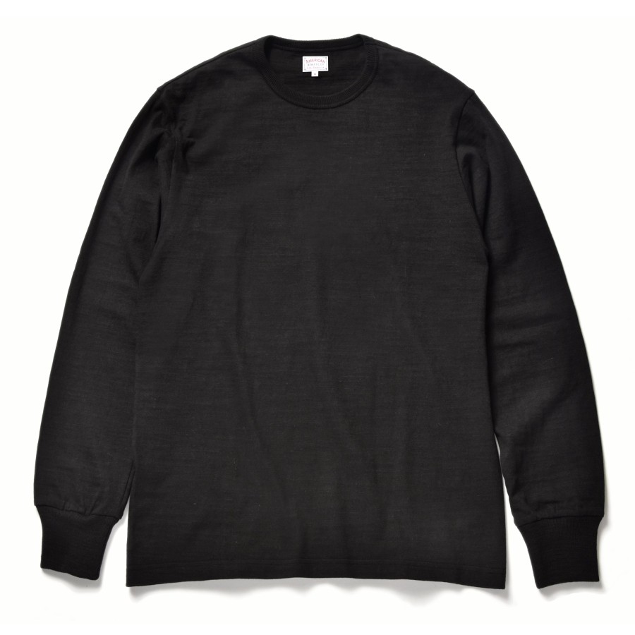 Joe McCoy Athletic L/S T-Shirt/ Loopwheel 030 Black New