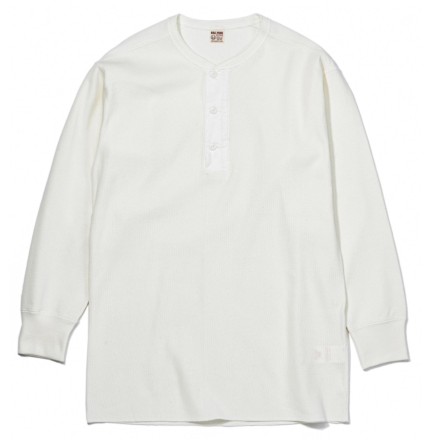 Joe McCoy Union Henley Undershirt L/S White Best