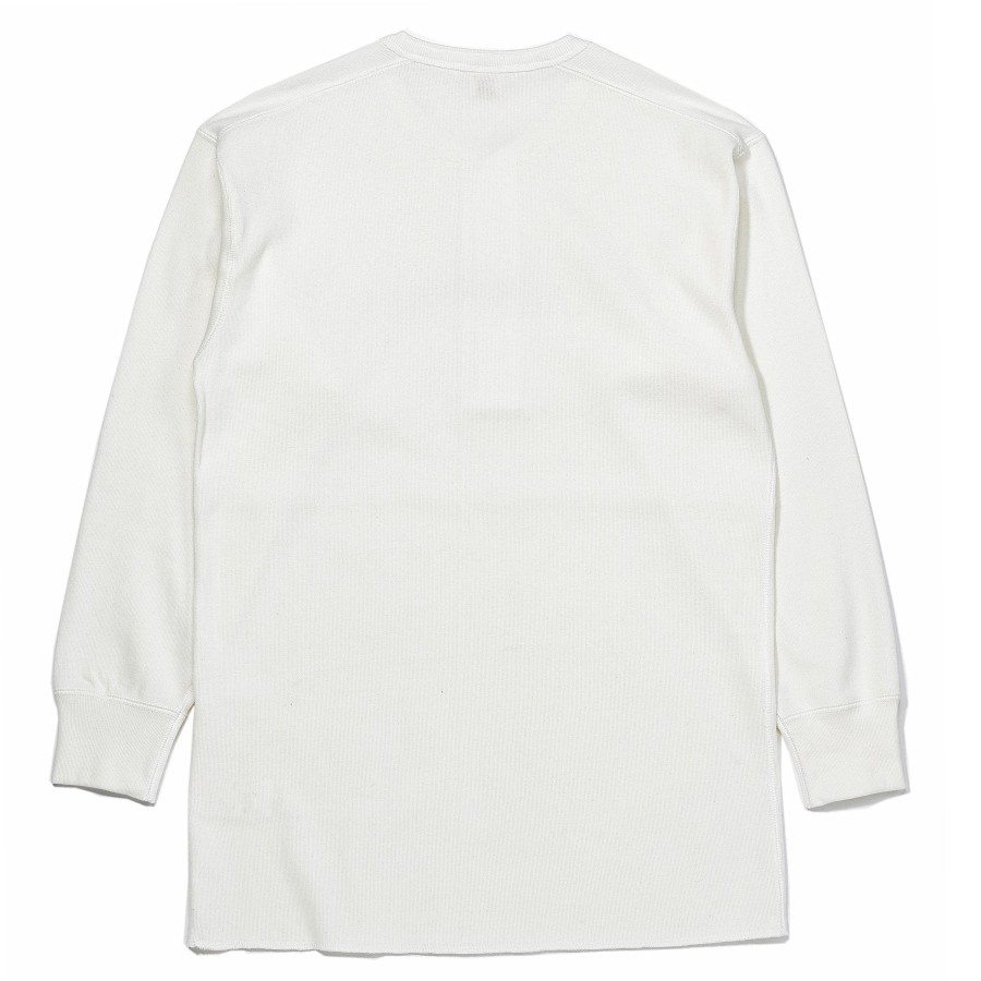 Joe McCoy Union Henley Undershirt L/S White Best