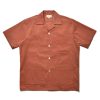 Joe McCoy Open Collar Resort S/S Shirt / Summer Corduroy 081 Salmon Best