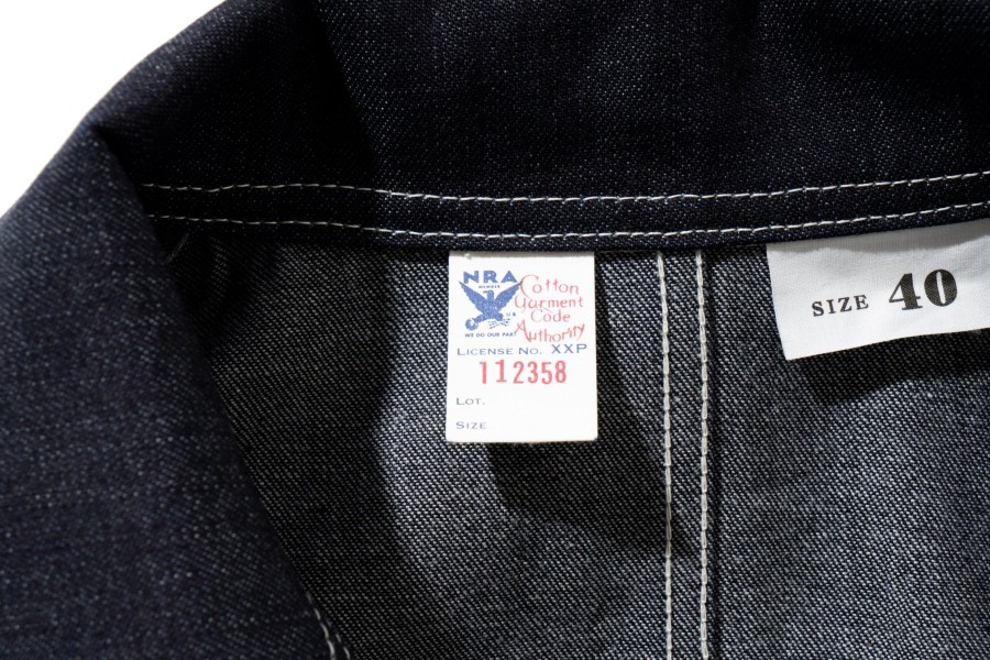 The Real McCoy's U.S. Army Denim Utility Overall Indigo Best