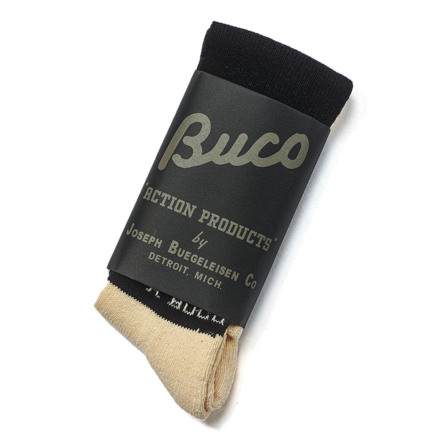 Buco Buco Striped Action Socks White/Black Hot