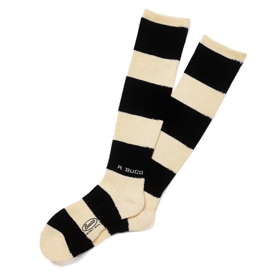 Buco Buco Striped Action Socks White/Black Hot