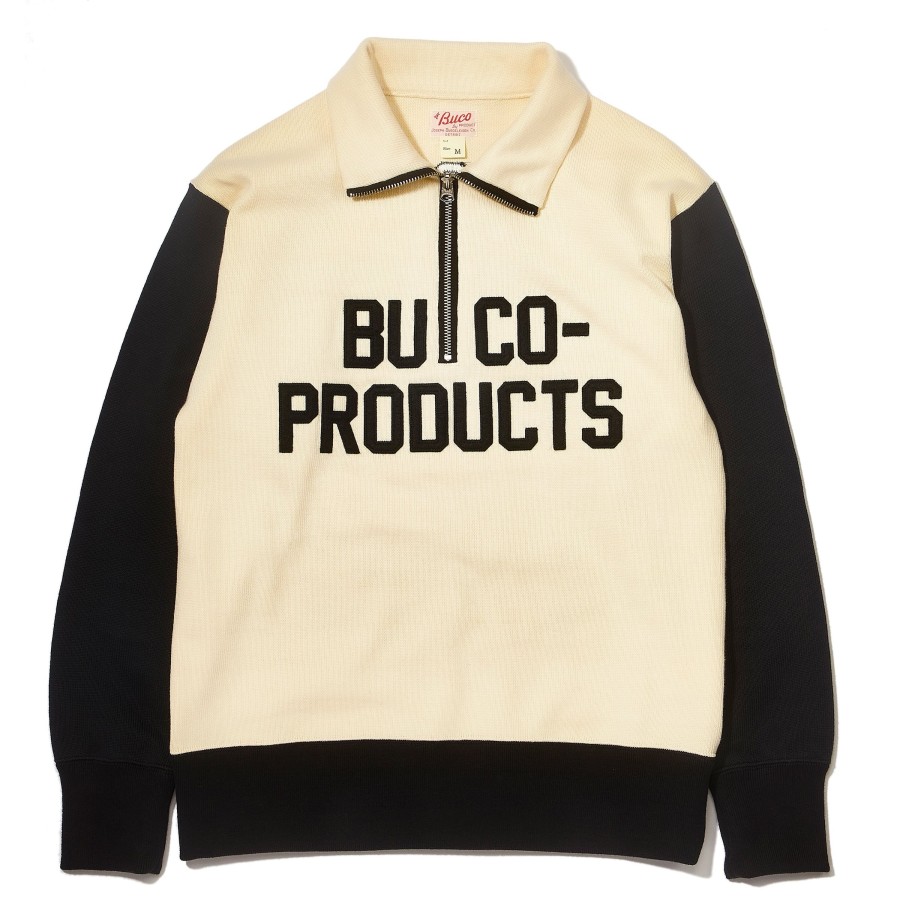 Buco Buco Half-Zip Motorcycle Jersey / Buco-Product White/Black New