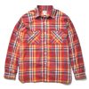 Joe McCoy 8Hu Check Flannel Shirt 90 Red Best