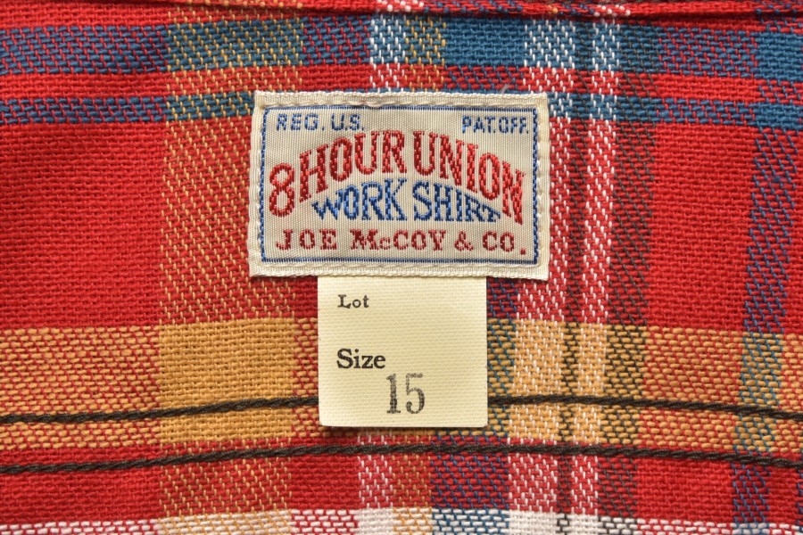 Joe McCoy 8Hu Check Flannel Shirt 90 Red Best