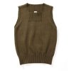 The Real McCoy's Sweater, Sleeveless Olive New