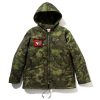 The Real McCoy's Liner, Camouflage Poncho Parka Green Hot