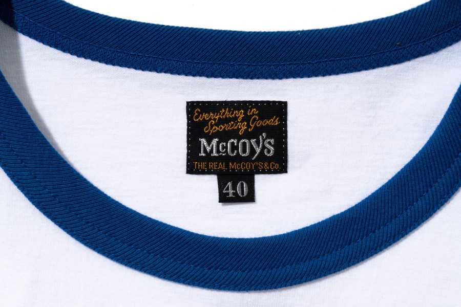 The Real McCoy's Military Tee / Keesler A.F.B. White/Blue Hot