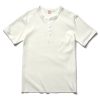 Joe McCoy Union Henley Undershirt S/S 010 White New