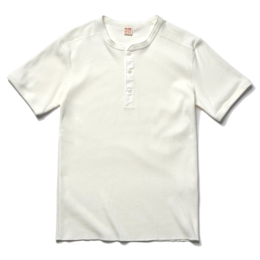 Joe McCoy Union Henley Undershirt S/S 010 White New