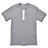 Joe McCoy Union Henley Undershirt S/S 021 Medium Gray New