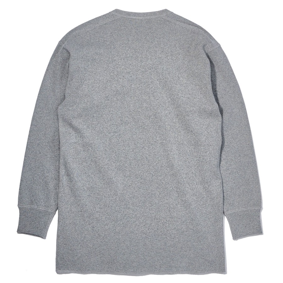 Joe McCoy Union Henley Undershirt L/S Medium Gray Clearance