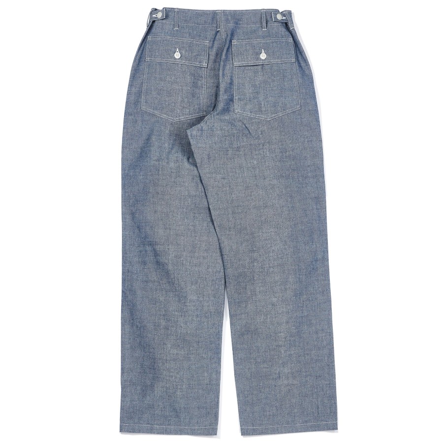 Joe McCoy Utility Trousers / Chambray 123 Light Blue Wholesale