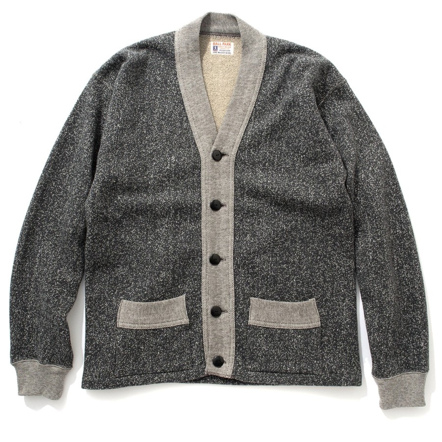 Joe McCoy Salt & Pepper Cotton Cardigan Grey Wholesale