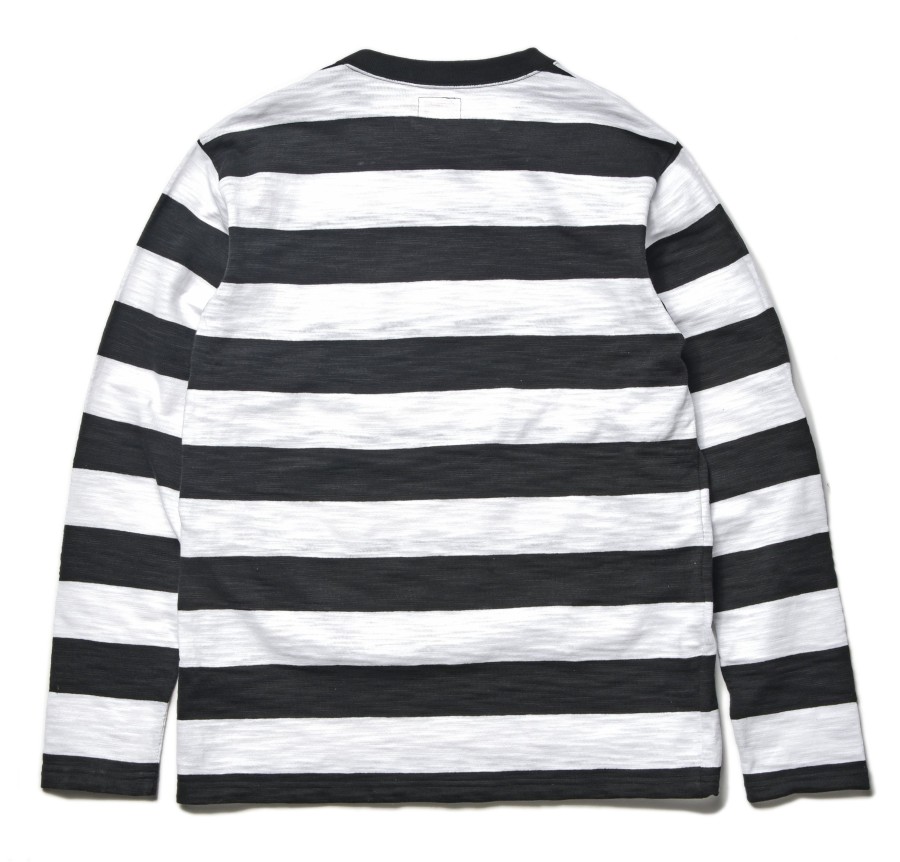 Buco Buco Stripe Tee L/S 10 White New