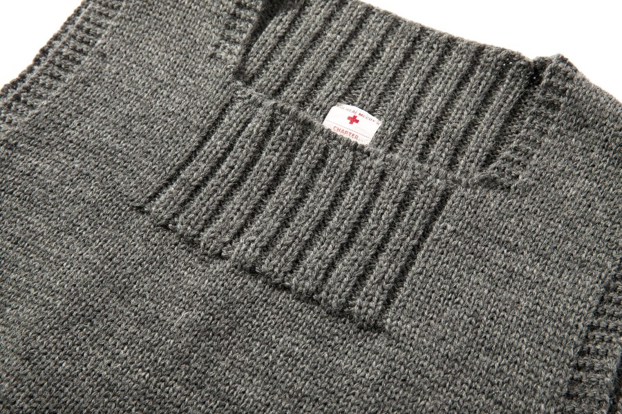 The Real McCoy's Sweater, Sleeveless Grey Clearance