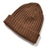 Joe McCoy Wool Cashmere Knit Cap Khaki Wholesale