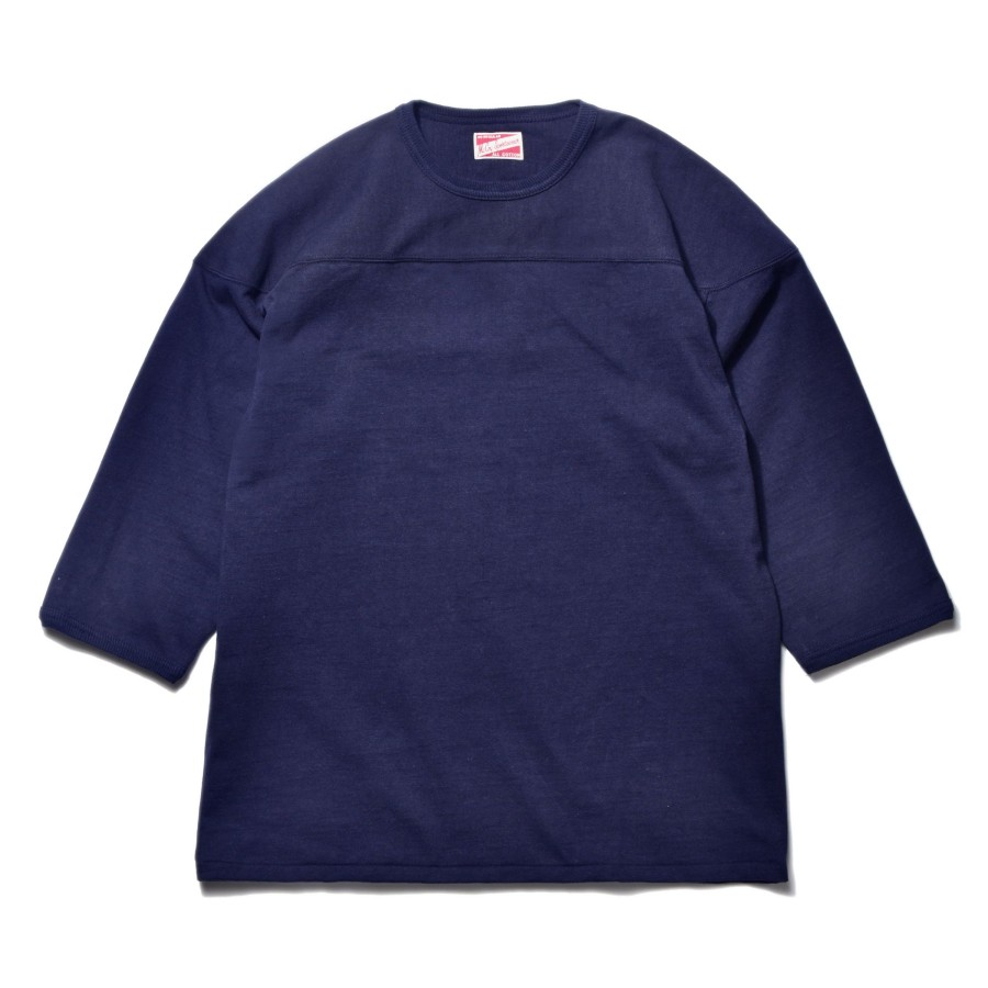 Joe McCoy Heavy Cotton Football Tee 140 Navy Best