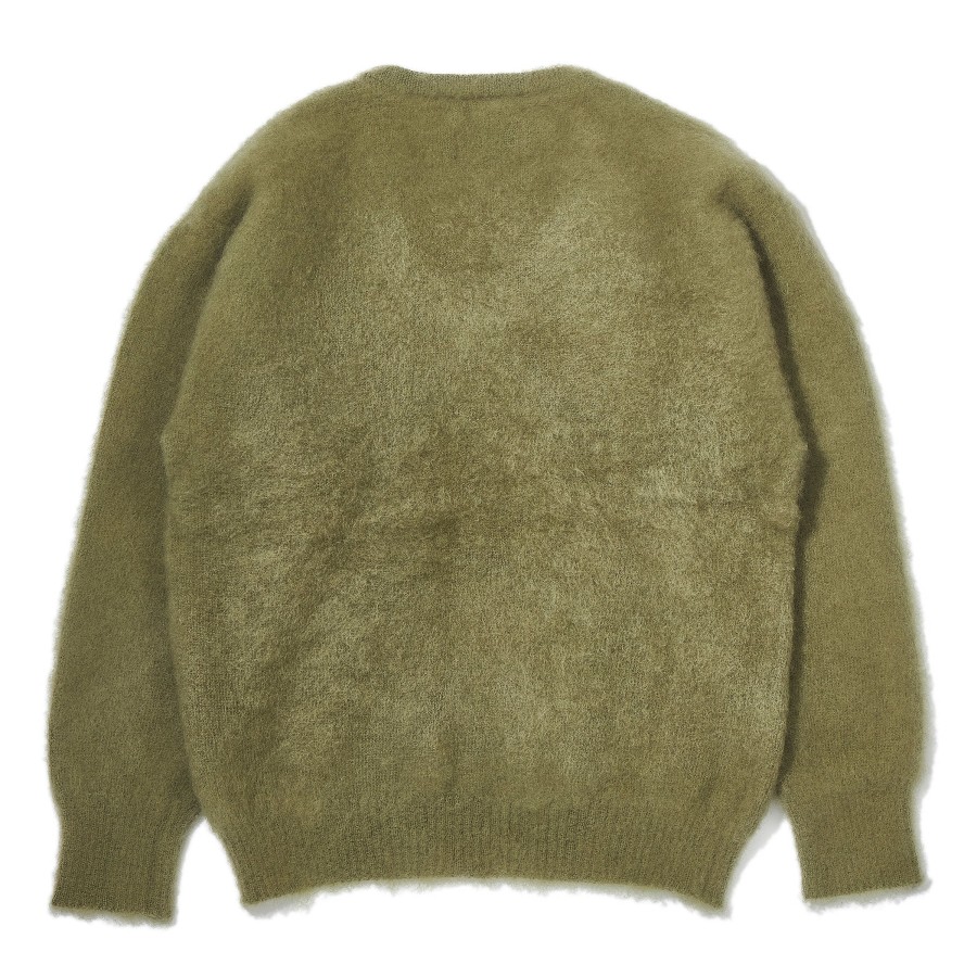 Joe McCoy Jm Mohair V-Neck Sweater Mint Clearance