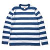 Buco Buco Stripe Tee L/S 312 White X Blue Wholesale